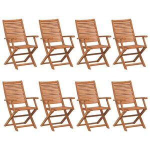 Imagine vidaXL Scaune pliante 8 buc 57x66x95 cm lemn masiv de salcâm