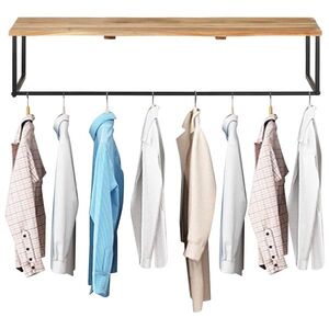 Imagine vidaXL Cuier cu margine naturală, 100x35x22 cm, lemn masiv de acacia