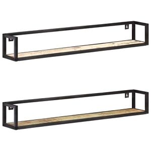 Imagine vidaXL Rafturi de perete, 2 buc., 120 cm, lemn masiv reciclat