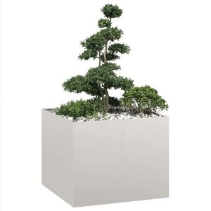 Imagine vidaXL Jardinieră 100x100x80 cm oțel inoxidabil
