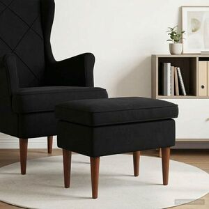 Imagine vidaXL Taburet Negru 55 x 35 x 41 cm Catifea