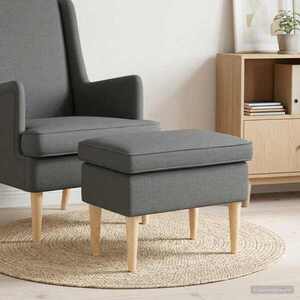 Imagine vidaXL Taburet Gri închis 55 x 35 x 41 cm Țesătură