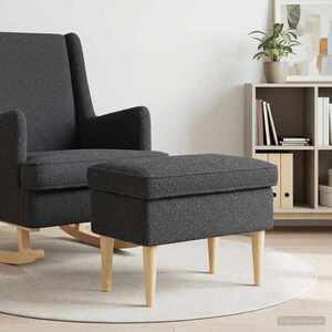 Imagine vidaXL Taburet Gri închis 55 x 35 x 41 cm Bouclé