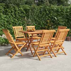 Imagine vidaXL Scaune pliabile 6 buc 47x63x90 cm lemn masiv de tec