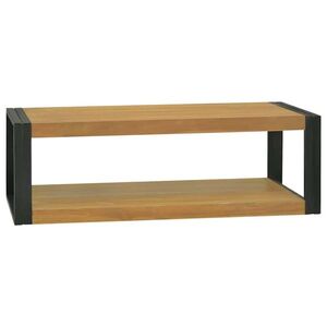 Imagine vidaXL Dulap de baie suspendat, 110x45x35 cm, lemn masiv de tec