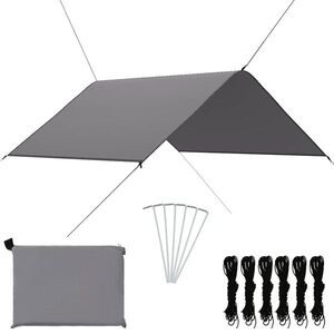 Imagine vidaXL Prelată de exterior, gri, 3 x 2, 85 m