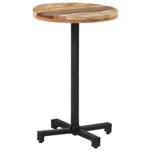Imagine vidaXL Masă de bistro, Ø50x75 cm, lemn masiv reciclat, rotundă