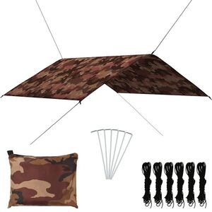 Imagine vidaXL Prelată de exterior, camuflaj, 4x4 m
