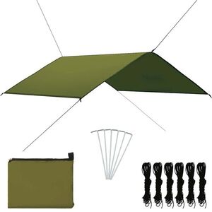Imagine vidaXL Prelată de exterior, verde, 4x4 m