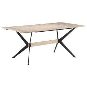 Imagine vidaXL Masă de bucătărie, 180x90x76 cm, lemn masiv de mango