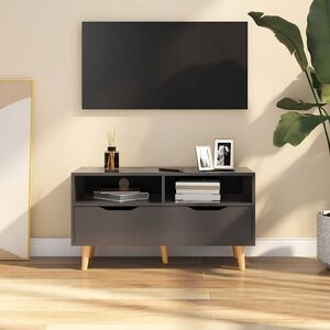 Imagine vidaXL Comodă TV, gri, 90x40x48, 5 cm, lemn prelucrat