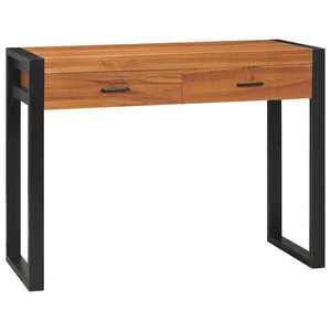 Imagine vidaXL Birou cu 2 sertare, 100x40x75 cm, lemn de tec