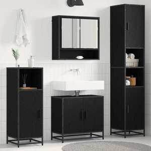 Imagine vidaXL Set de mobilier pentru baie 3 buc. Stejar Artizanal