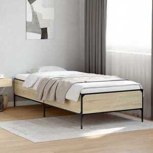 Imagine vidaXL Cadru de pat Stejar Sonoma 80 x 200 cm Lemn prelucrat