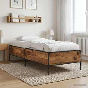 Imagine vidaXL Cadru de pat Lemn vechi 80 x 200 cm Lemn prelucrat