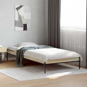 Imagine vidaXL Cadru de pat Stejar Sonoma 80 x 200 cm Lemn prelucrat