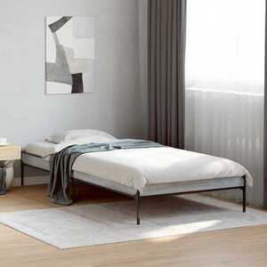 Imagine vidaXL Cadru de pat Sonoma gri 80 x 200 cm Lemn prelucrat