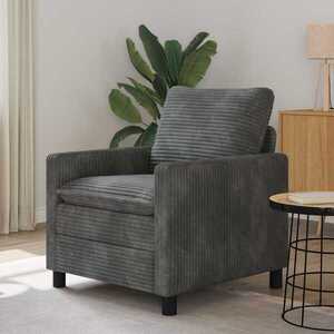 Imagine vidaXL Canapea Gri deschis 76 x 81 x 87, 5 cm Poliester
