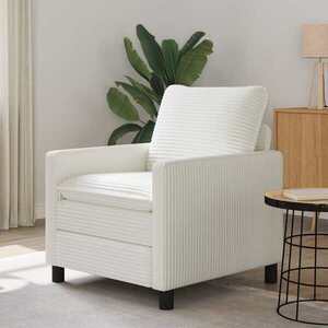 Imagine vidaXL Canapea Crem 76 x 81 x 87, 5 cm Poliester