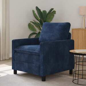 Imagine vidaXL Canapea Albastru marin 76 x 81 x 87, 5 cm Poliester