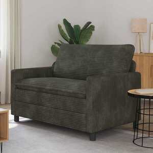 Imagine vidaXL Canapea Antracit 126 x 81 x 87, 5 cm Poliester