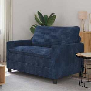 Imagine vidaXL Canapea Albastru marin 126 x 81 x 87, 5 cm Poliester