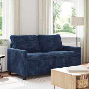 Imagine vidaXL Canapea Albastru marin 156 x 81 x 87, 5 cm Poliester