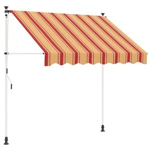 Imagine vidaXL Copertină retractabilă manuală Multicolour 100 x 115 x 300 cm