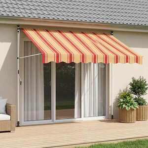 Imagine vidaXL Copertină retractabilă manuală Multicolour 350 x 115 x 300 cm