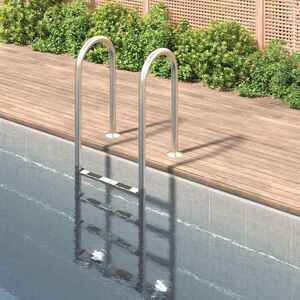 Imagine vidaXL Scară de piscină, 54x38x184, 5 cm, oțel inoxidabil 304