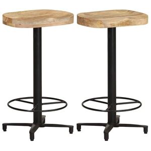 Imagine vidaXL Scaune de bar, 2 buc., 66 cm, lemn masiv de mango