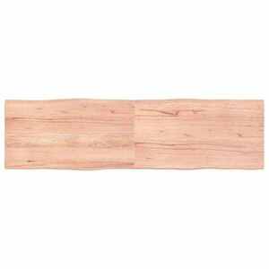Imagine vidaXL Blat masă, 180x50x(2-4) cm, maro, lemn tratat contur organic