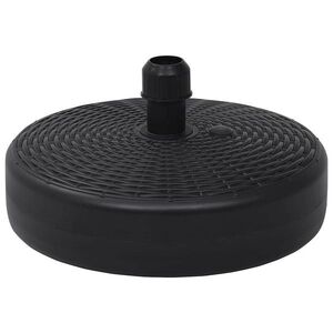 Imagine vidaXL Suport de umbrelă, negru, 24 L, umplere cu nisip/apă