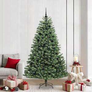 Imagine vidaXL Brad de Crăciun artificial cu ramuri articulare Verde 210 cm