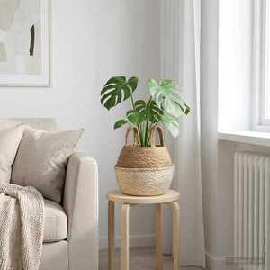 Imagine vidaXL Vază pentru plante cu mânere Alb Ø 22 x 20 cm