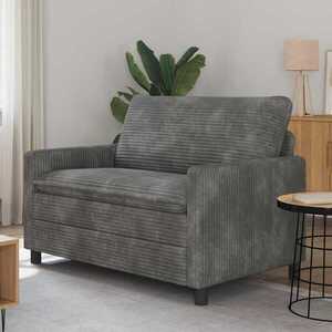 Imagine vidaXL Canapea Gri deschis 126 x 81 x 87, 5 cm Poliester
