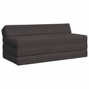 Imagine vidaXL Canapea Pat Pliabilă Gri închis 120 x 60 x 49 cm Țesătură