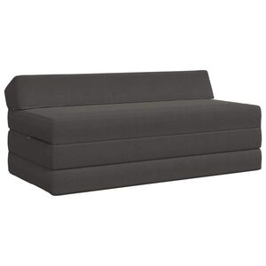 Imagine vidaXL Canapea Pat Pliabilă Gri închis 120 x 60 x 49 cm Țesătură