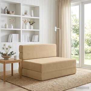 Imagine vidaXL Canapea Pat Pliabilă Verde gri 70 x 72 x 60 cm Țesătură