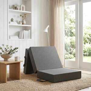 Imagine vidaXL Canapea Pat Pliabilă 75 x 63 x 45 cm Gri deschis