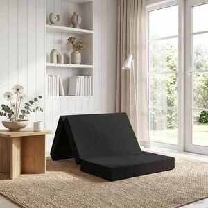 Imagine vidaXL Canapea Pat Pliabilă 80 x 67 x 45 cm Negru