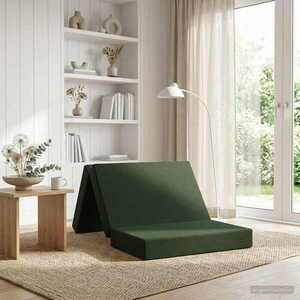 Imagine vidaXL Canapea Pat Pliabilă 80 x 67 x 45 cm Verde închis