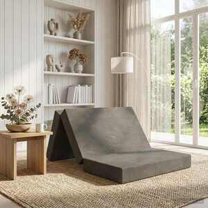 Imagine vidaXL Canapea Pat Pliabilă 80 x 67 x 45 cm Gri deschis