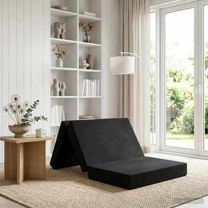 Imagine vidaXL Canapea Pat Pliabilă 80 x 67 x 45 cm Negru