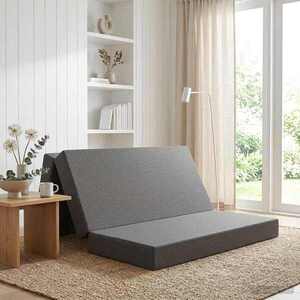 Imagine vidaXL Canapea Pat Pliabilă 120 x 67 x 45 cm Gri deschis