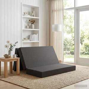 Imagine vidaXL Canapea Pat Pliabilă 120 x 67 x 45 cm Gri închis