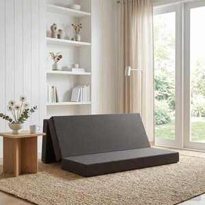 Imagine vidaXL Canapea Pat Pliabilă 180 x 67 x 45 cm Gri închis