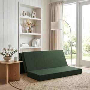 Imagine vidaXL Canapea Pat Pliabilă 180 x 67 x 45 cm Verde închis