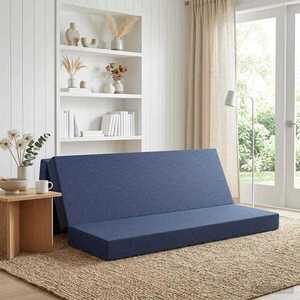 Imagine vidaXL Canapea Pat Pliabilă 180 x 67 x 45 cm albastru