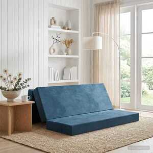 Imagine vidaXL Canapea Pat Pliabilă 180 x 67 x 45 cm albastru